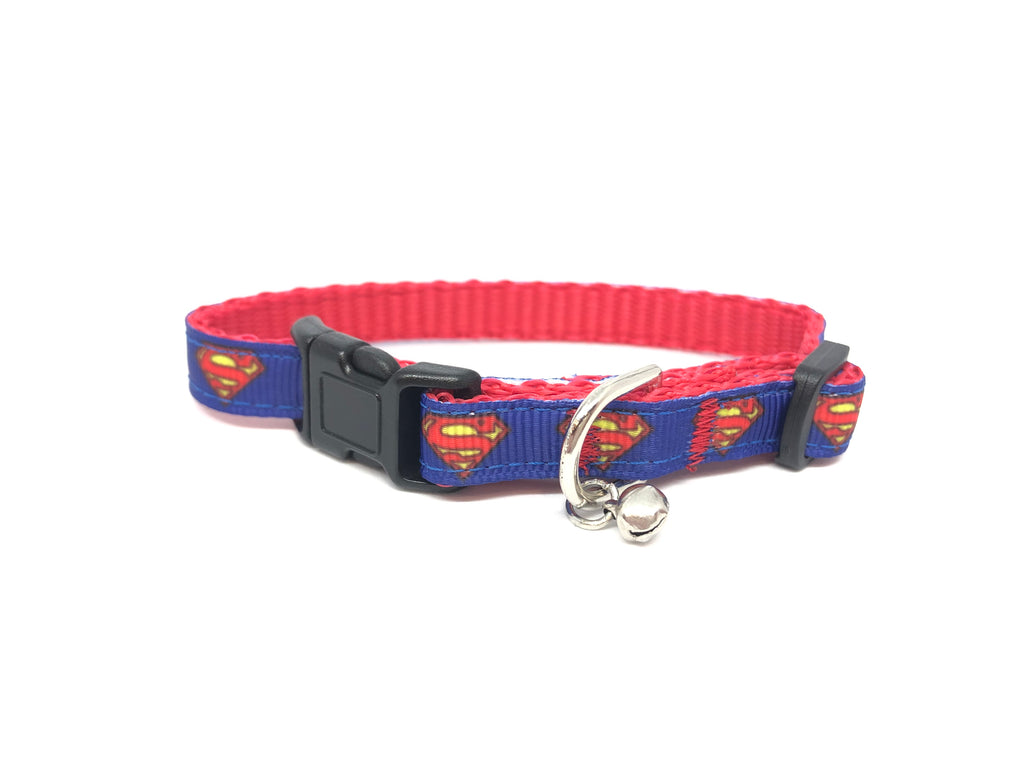 Superman breakaway cat collar dc