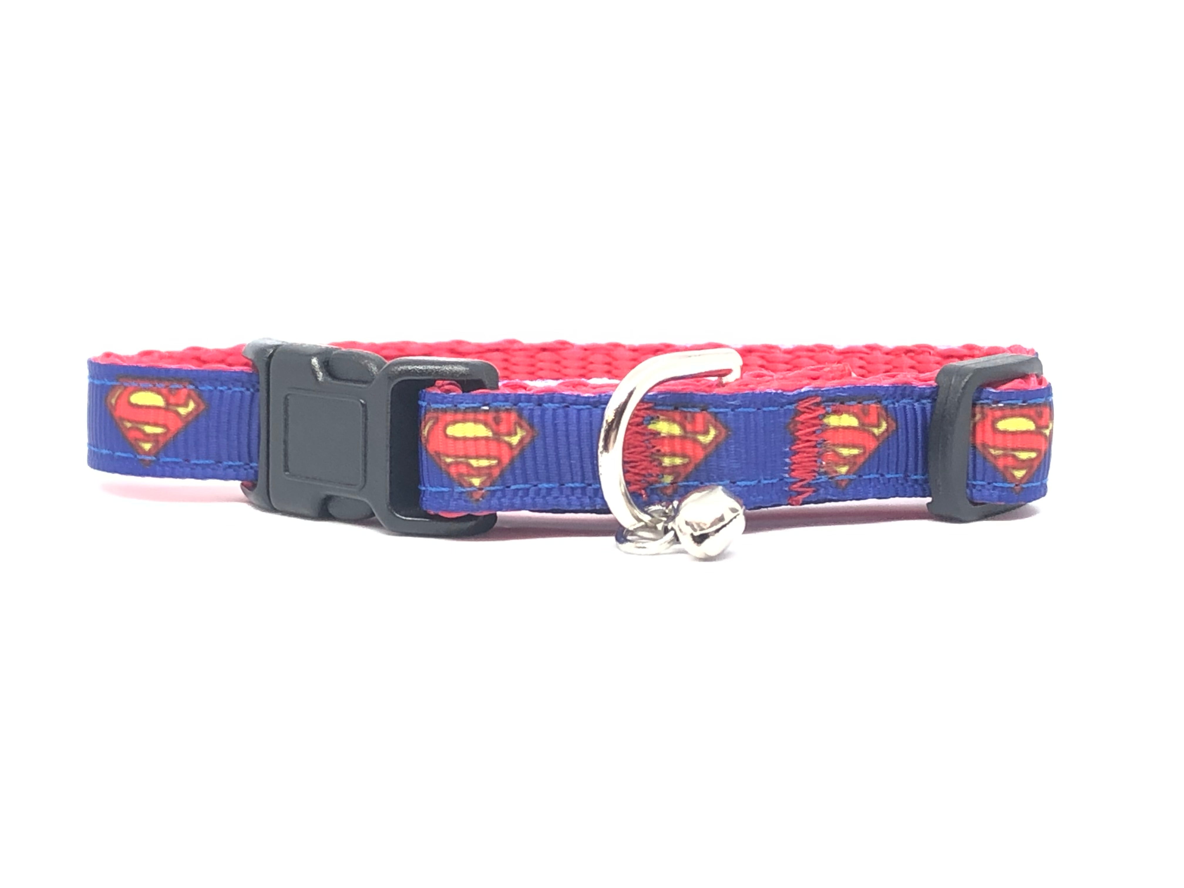 superman breakaway cat collar dc